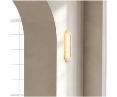 Bikuva.lt 14W LED sieninis šviestuvas, baltos/žalvario sp., 3000K, dimeriuojamas, 2546