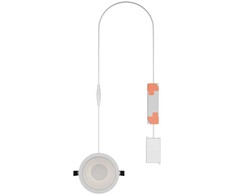 15/12/10W LED įleidžiama panelė COMFORT HIGH EFFICIENCY, balta, 4000K, 55°, UGR19, IP44