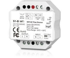 Bikuva.lt Iki 330W WiFi &amp; RF AC TRIAC valdiklis, veikia per WIFI ir TUYA