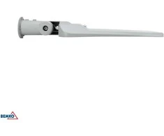 Bemko 150W LED gatvės šviestuvas JAZMIN, šviesiai pilkas, 4000K, IP65, 140°x70°, su šviesos jutikliu