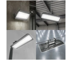 150W LED pramoninis šviestuvas MULTILUXO, juodas, 4000K, IP65