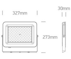 150W LED prožektorius, juodas, 3000/4000/6500K, IP65, 7028CE/B/V