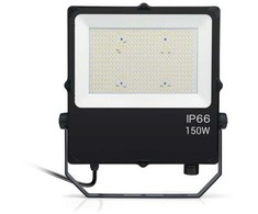 150W LED prožektorius OPTONICA, juodas, 3000-6000K, IP66, IK08