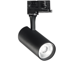 15W LED akcentinis šviestuvas į 3 fazių bėgelį FOX, juodas, 4000K, 322346