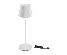 V-tac 1,5W LED įkraunamas stalo šviestuvas, baltas, 3000K, dimeriuojamas, IP54