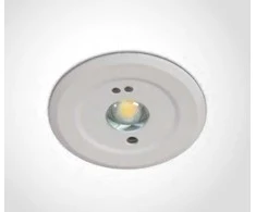 1,5W LED įleidžiamas avarinis šviestuvas, baltas, avariniu režimu gali veikti iki 3h, 89002B