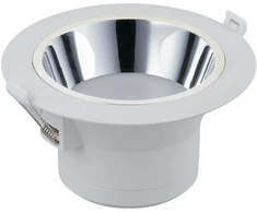 15W LED įleidžiamas šviestuvas MACK, baltos/chromo sp., 4000K