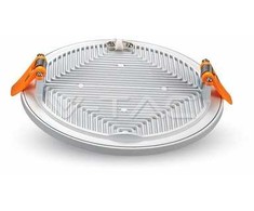 15W LED įmontuojama panelė V-TAC Trimless, apvali (3000K) šiltai balta