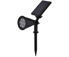 1.5W LED įsmeigiamas sodo šviestuvas OPTONICA, juodas, 3000K, su saulės baterija