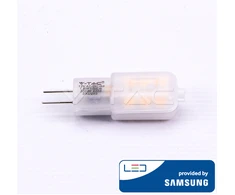 1.5W LED lemputė V-TAC, 12V, G4, 3000K (šiltai balta), SAMSUNG LED chip