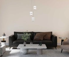 15W LED pakabinamas šviestuvas ALANI, aukso sp./skaidrus, 3000K