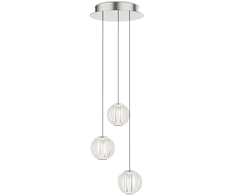 15W LED pakabinamas šviestuvas DIAMOND, chromo sp./skaidrus, 3000K, 343464