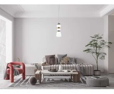 15W LED pakabinamas šviestuvas EVANS, aukso/baltos sp./skaidrus, 3000K