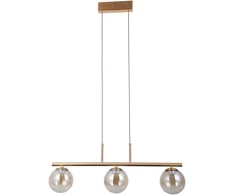 15W LED pakabinamas šviestuvas VELADA, aukso/gintaro sp., 3000K