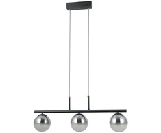 15W LED pakabinamas šviestuvas VELADA, juodos/pilkos sp., 3000K