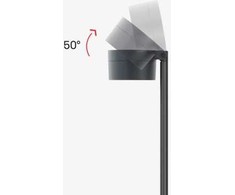 15W LED pastatomas lauko šviestuvas HASTA R, tamsiai pilkas, 3000K, dimeriuojamas