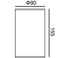 15W LED paviršinis fasado šviestuvas RIMA 4K, juodas, 4000K