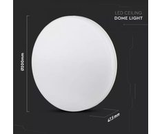 V-tac 15W LED paviršinis šviestuvas, baltas, 3000K, IP44