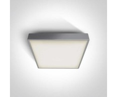 15W LED plafonas su avariniu moduliu, pilkas, 3000K, 67282ANE/G/W