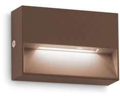 Sieninis šviestuvas Ideal Lux 1,5W LED sieninis fasado šviestuvas DEDRA, kavos sp., 3000K, IP65, 316895