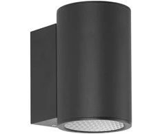 15W LED sieninis fasado šviestuvas LENTA 3K, juodas, 3000K