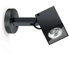 Sieninis šviestuvas 15W LED sieninis lauko šviestuvas AGO Q PLUS, juodas, 3000K, dimeriuojamas