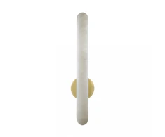 15W LED sieninis šviestuvas, baltos/žalvario sp., 3000K, dimeriuojamas, 2547