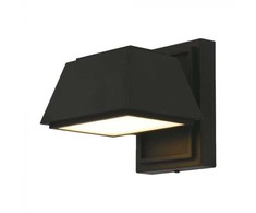 V-tac 15W LED sieninis šviestuvas, juodas, 3000K, IP65, šviečia į viršų ir į apačią