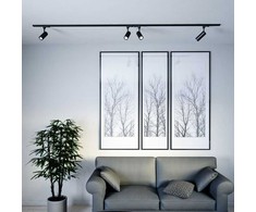 V-tac 15W LED šviestuvas į 3 fazių bėgelius, juodas, 3000K, SAMSUNG LED chip