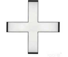 15W Linijinio šviestuvo KOLINE K2 X formos sujungimas, juodas, 3000/4000/6500K