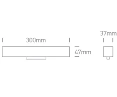 15W linijinis šviestuvas į magnetines sistemas ONELIGHT MAXI, juodas, 3000K, 42100A/B/W