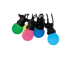 V-tac 15x0,5W LED lempučių girlianda, RGB, 13m, IP44