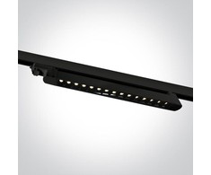 15X1W LED linijinis bėgelio šviestuvas, juodas, 3000K, 65024TA/B/W