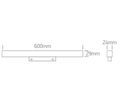 16W LED linijinis šviestuvas į magnetines sistemas ONELIGHT MINI/MIDI, baltas, 3000/3500/4000K, 42100BA/W/V