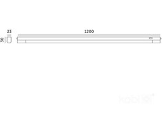16W LED linijinis šviestuvas WL, baltas, 3000/4000/6500K