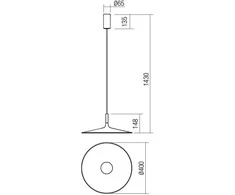 Bikuva.lt 16W LED pakabinamas šviestuvas KAI, žalias, 3000K, 01-3036