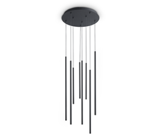 16W LED pakabinamas šviestuvas LOOK, juodas, 3000K, 371177