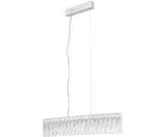 16W LED pakabinamas šviestuvas NOSTA, chromo sp./skaidrus, 3000K