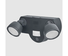 Lubinis šviestuvas Ledvance 16W LED paviršinis šviestuvas SMART+, tamsiai pilkos sp., 3000K, dimeriuojamas, su judesio/šviesos davikliu ir HD kamera