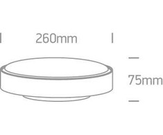 16W LED plafonas, antracito sp., 3000K, 67280N/AN/W