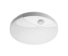 Lubinis šviestuvas GTV 16W LED plafonas LOGOS, baltas, 4000K, su judesio davikliu