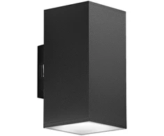 Sieninis šviestuvas 16W LED sieninis fasado šviestuvas POLO, juodas, CCT, IP65
