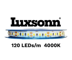 16W/m LED juosta LUXSONN, BRIDGELUX diodai, 24V, 120 LED/m, 4000K