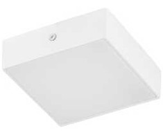 17W LED lubinis šviestuvas TESTA SQUARE, matinės baltos sp., 3000K