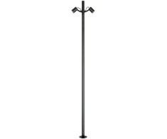 17W LED pastatomas lauko šviestuvas, juodas, 3000K, IP65, E405