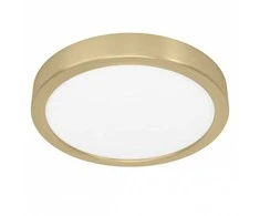 EGLO 17W LED paviršinė panelė FUEVA 5, žalvario sp., 3000K, 21cm