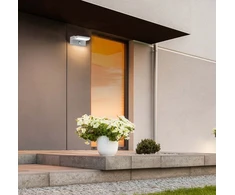 Sieninis šviestuvas V-tac 17W LED paviršinis lauko šviestuvas, baltas, 3000K, su judesio davikliu