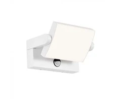Sieninis šviestuvas V-tac 17W LED sieninis lauko šviestuvas, baltas, 4000K, IP65, su judesio davikliu
