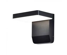 V-tac 17W LED sieninis lauko šviestuvas, juodas, 3000K, IP65
