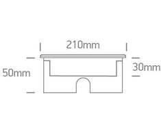18W LED įleidžiamas į žemę šviestuvas, plieno sp., 3000K, IP67, dimeriuojamas, 69076D/W